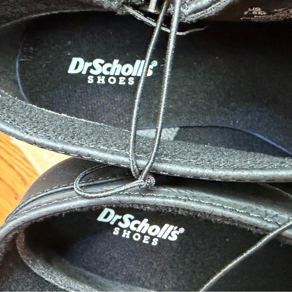 Dr.‎ Scholl's Black Wedge Ankle Boots Ladies Size 7.5 NEW